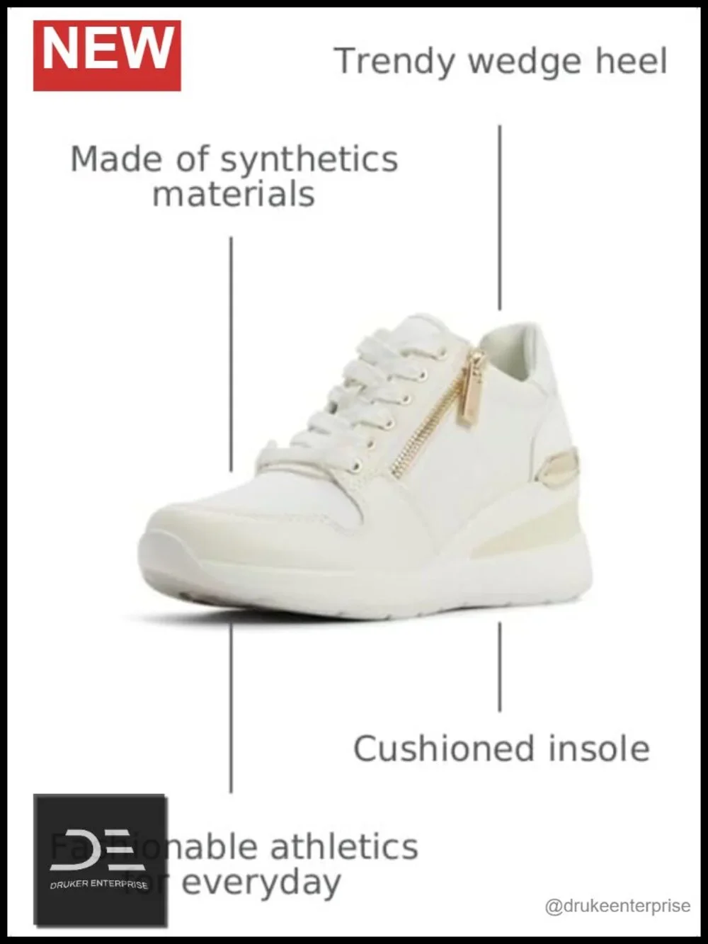 Women's Fashion Sneakers Wedge Heel Cushioned Insole